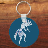 Indiaanse cultuur - Dansk Kokopelli 4 Sleutelhanger (Voorkant)