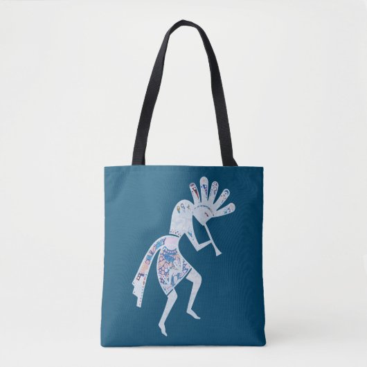 Indiaanse cultuur - Dansk Kokopelli 4 Tote Bag (Voorkant)