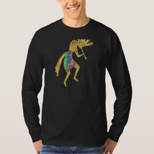 Indiaanse Cultuur Dansk Kokopelli 5 Fan T-shirt