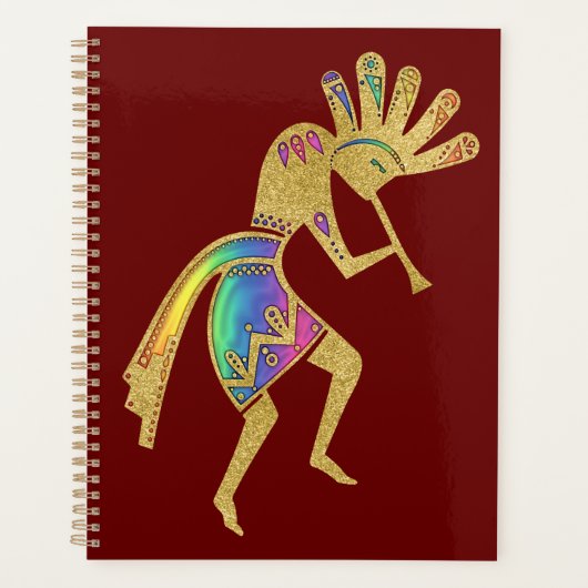 Indiaanse cultuur - Dansk Kokopelli 5 Planner (Voorkant)