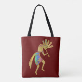 Indiaanse cultuur - Dansk Kokopelli 5 Tote Bag (Achterkant)