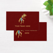 Indiaanse cultuur - Dansk Kokopelli 5 Visitekaartje (Bureau)