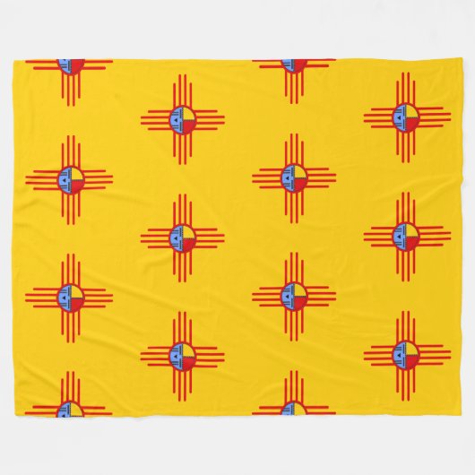 Indiaanse cultuur - Kachina Zia Symbool 2 Fleece Deken (Voorkant (Horizontaal))