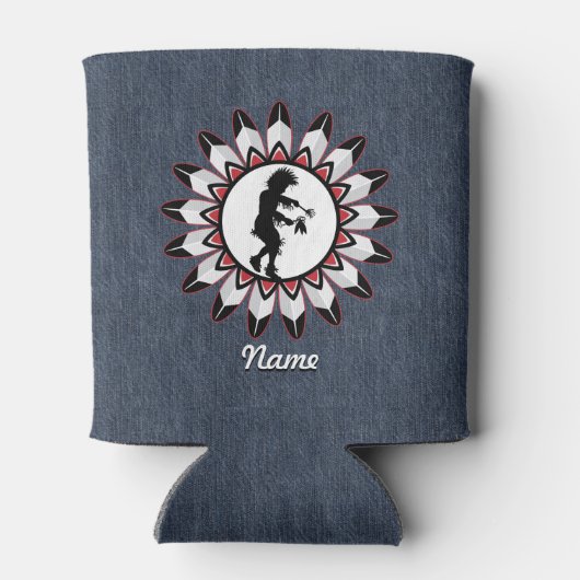 Indiaanse dans blikjeskoeler (Achterkant)