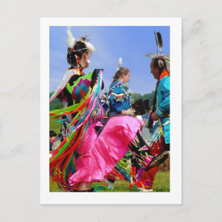 Indiaanse dans briefkaart