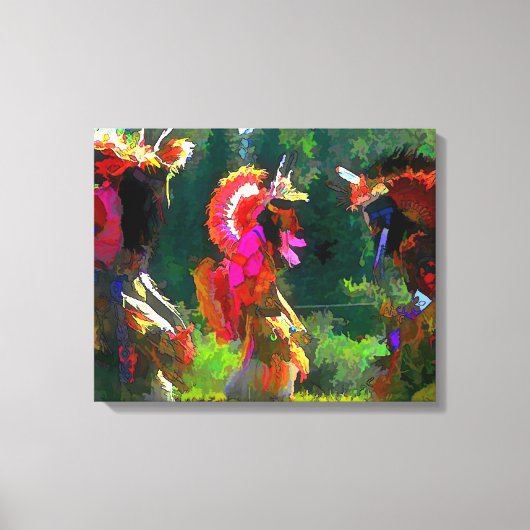 Indiaanse dans canvas afdruk (Voorkant)