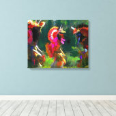 Indiaanse dans canvas afdruk (Insitu (Houten vloer))