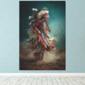 Indiaanse Danser Canvas Afdruk (Insitu (Houten vloer))