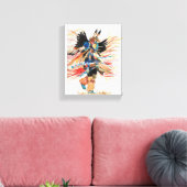 Indiaanse danser II Canvas Afdruk (Insitu (Woonkamer))