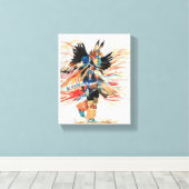 Indiaanse danser II Canvas Afdruk (Insitu (Houten vloer))