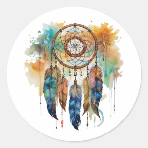 INDIAANSE DROOMVANGER RONDE STICKER