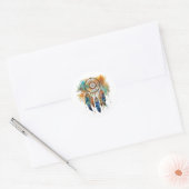 INDIAANSE DROOMVANGER RONDE STICKER (Envelop)