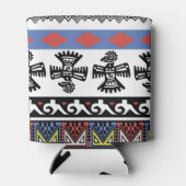 Indiaanse etnische illustratie blikjeskoeler (Achterkant)