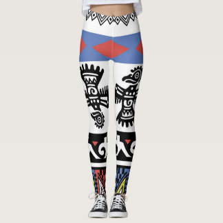 Indiaanse etnische illustratie leggings