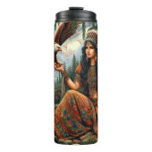 Indiaanse geest, adelaar, bos majesteit. thermosbeker (Voorkant)