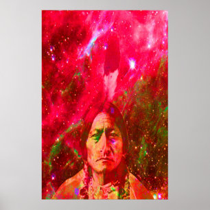 Indiaanse Geest van Sitting Bull Poster
