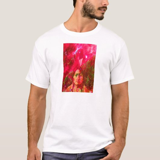 Indiaanse Geest van Sitting Bull T-shirt (Voorkant)