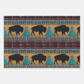 Indiaanse gekko, buffel & uil inpakpapier vel (Voorkant 2)