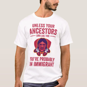 Indiaanse geschiedenis maand, erfgoed t-shirt