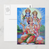 indiaanse god briefkaart (Voorkant / Achterkant)