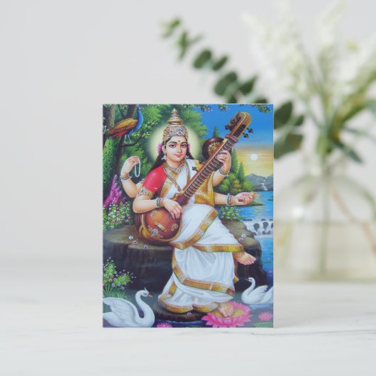 indiaanse god briefkaart (Staand voorkant)