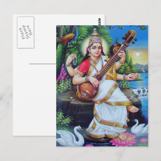 indiaanse god briefkaart (Voorkant / Achterkant)