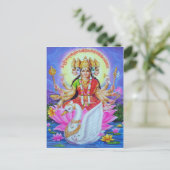 indiaanse god briefkaart (Staand voorkant)