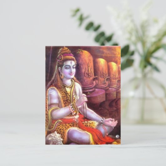 indiaanse god briefkaart (Staand voorkant)