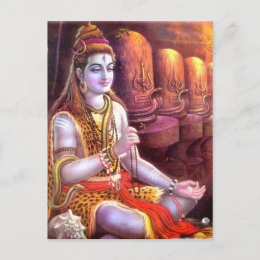 indiaanse god briefkaart (Voorkant)