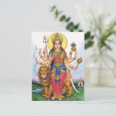 indiaanse god briefkaart (Staand voorkant)