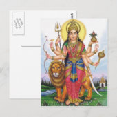 indiaanse god briefkaart (Voorkant / Achterkant)