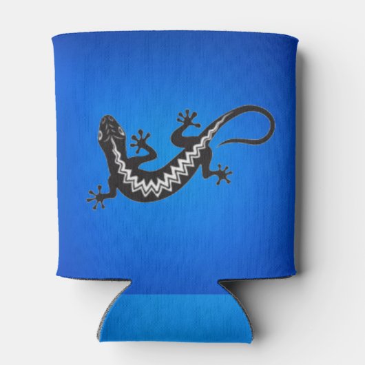 Indiaanse hagedisssymbool blikjeskoeler (Achterkant)