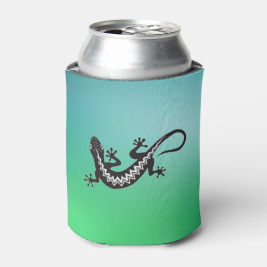 Indiaanse hagedisssymbool blikjeskoeler (Blikje Voorkant)