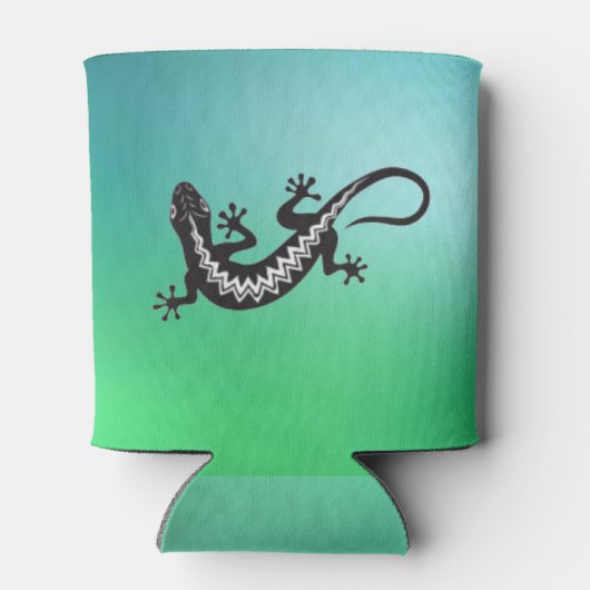 Indiaanse hagedisssymbool blikjeskoeler (Achterkant)