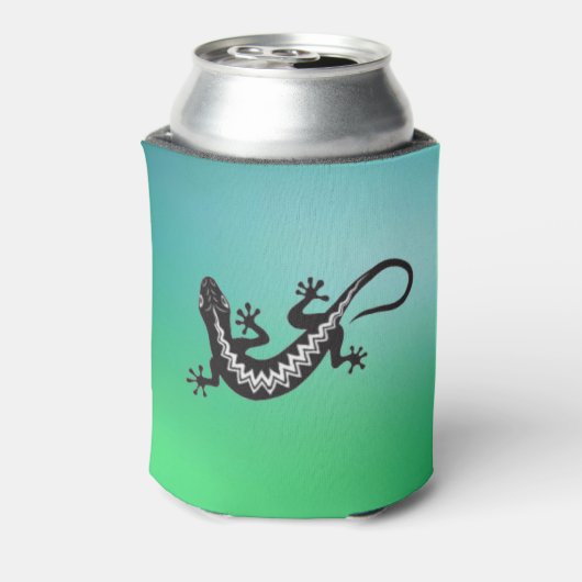 Indiaanse hagedisssymbool blikjeskoeler (Blikje Achterkant)