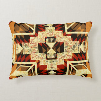 Indiaanse,  handgetekende Abstract. Accent Kussen