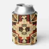 Indiaanse, handgetekende Abstract. Blikjeskoeler (Blikje Voorkant)