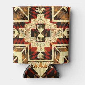 Indiaanse,  handgetekende Abstract. Blikjeskoeler