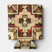 Indiaanse, handgetekende Abstract. Blikjeskoeler (Achterkant)