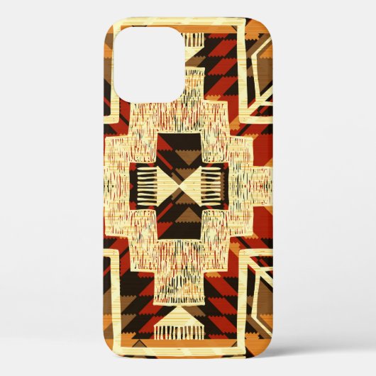 Indiaanse,  handgetekende Abstract. Case-Mate iPhone Case (Achterkant)