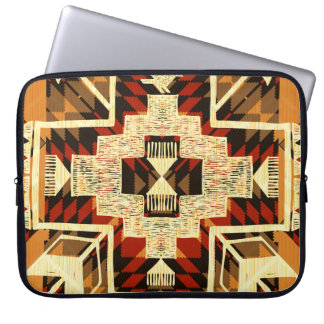 Indiaanse, handgetekende Abstract. Laptop Sleeve