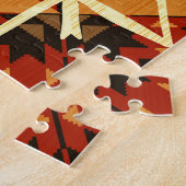 Indiaanse, handgetekende Abstract. Legpuzzel (Zijkant)
