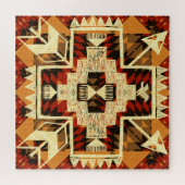 Indiaanse, handgetekende Abstract. Legpuzzel (Horizontaal)