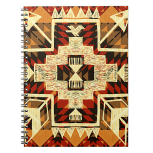 Indiaanse,  handgetekende Abstract. Notitieboek