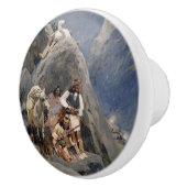 Indiaanse Iconen: Apache Krijgers, Amerikaanse Cav Keramische Knop (Rechts)