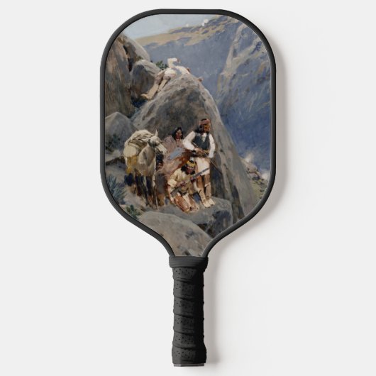 Indiaanse Iconen: Apache Krijgers, Amerikaanse Cav Pickleball Paddle (Voorkant)