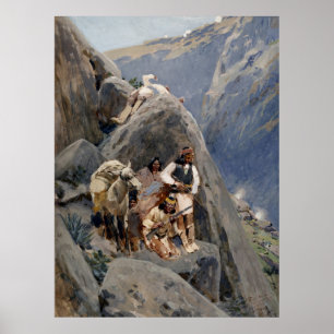 Indiaanse Iconen: Apache Krijgers, Amerikaanse Cav Poster