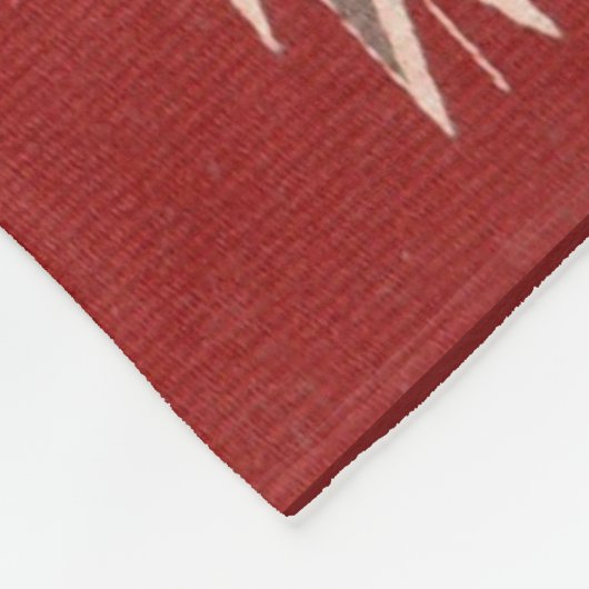 Indiaanse Indiaan zuidwest rood patroon Fleece Deken (Hoek)