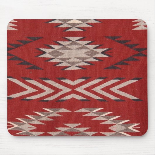 Indiaanse Indiaan zuidwest rood patroon Muismat (Voorkant)