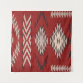 Indiaanse Indiaan zuidwest Wandkleed (Voorkant (horizontaal))